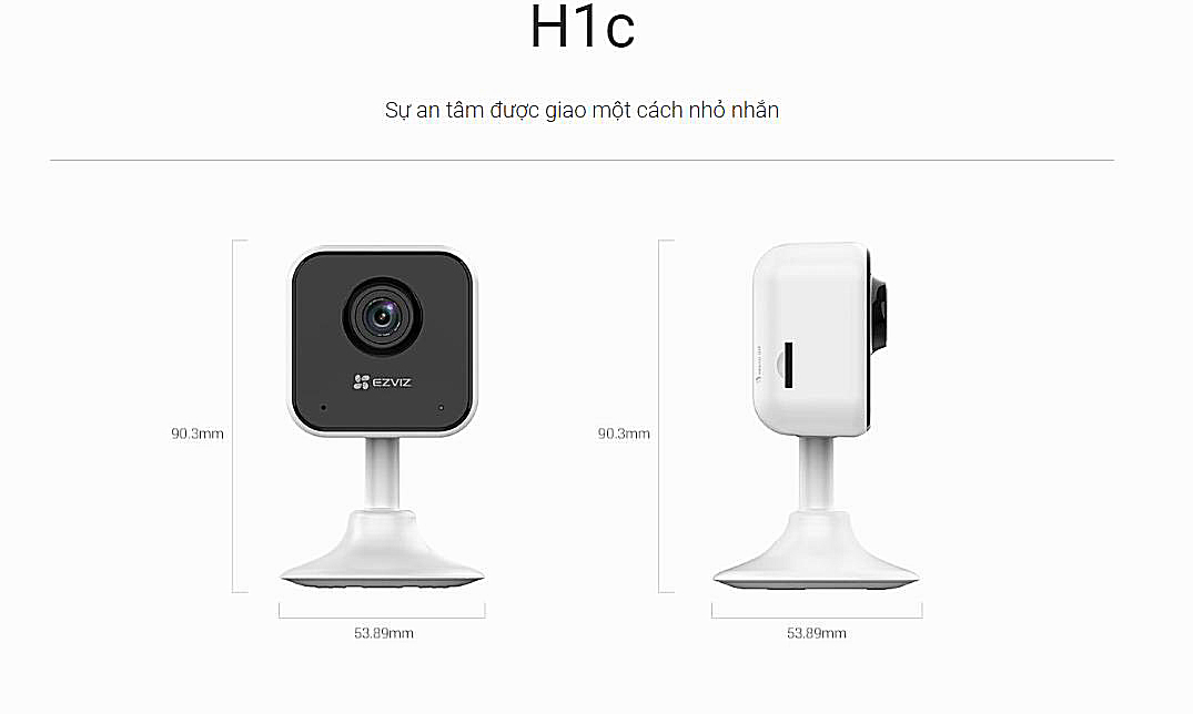 Camera Ezviz H1C 2MP thiết kế đơn giản góc nhìn rộng