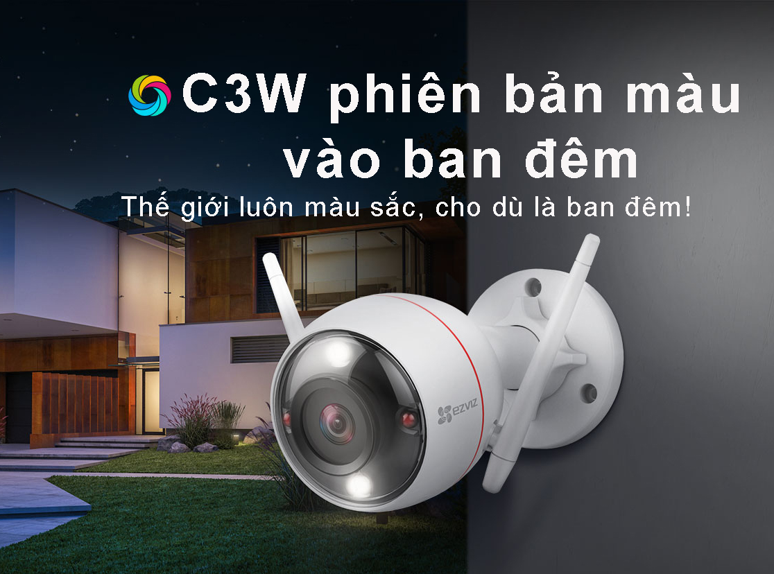 Camera Wifi 2MP EZVIZ 1080P C3W Full color (CS-CV310-A0-3C2WFRL)