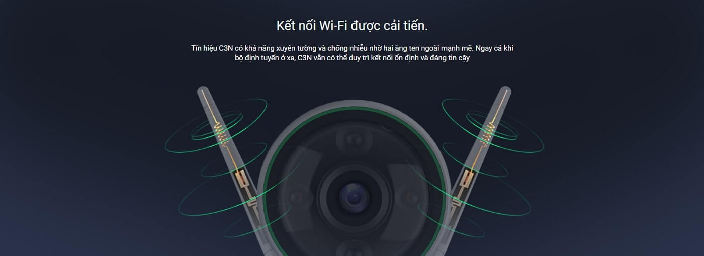 ezviz c3n kết nối wifi được cải tiến