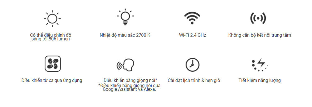 Bóng đèn Led wifi EZVIZ CS-HAL-LB1-LWAW (LB1-White Light)