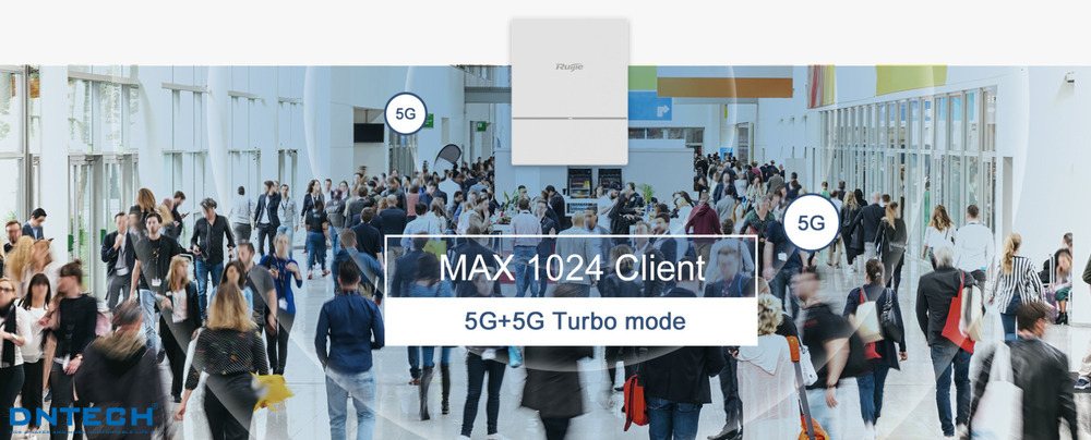 Bộ phát Wi-Fi Ruijie RG-AP820-L (V2) trong nhà