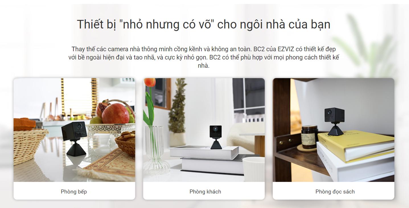 Camera Ezviz BC2 mini chạy pin thế hệ mới