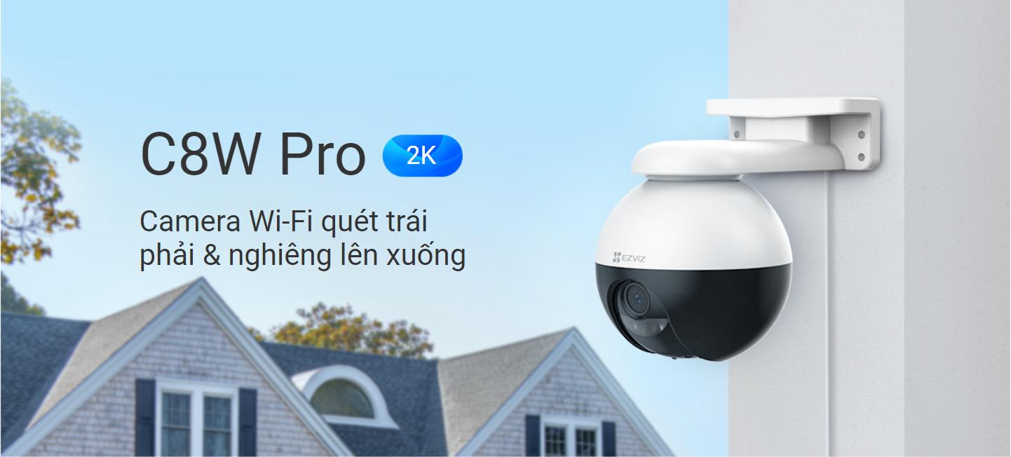 Camera Ezviz C8W Pro độ phân giải 2k phân biệt người vật thông minh