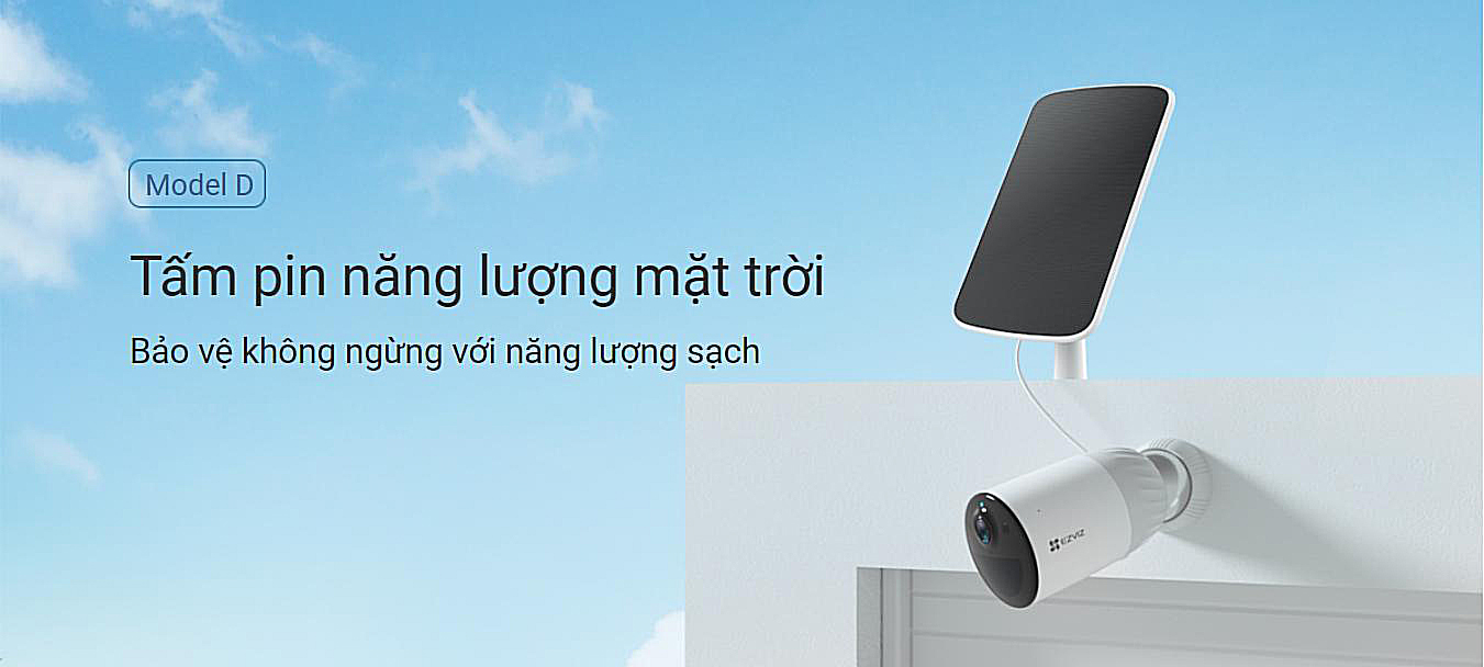 Tấm Pin solar sạc điện năng lượng mặt trời cho camera Ezviz Panel-D