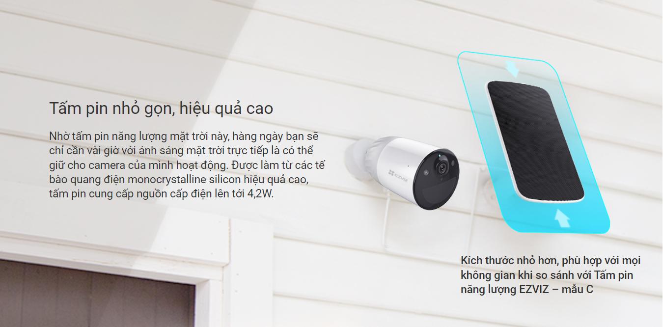 Tấm Pin solar sạc điện năng lượng mặt trời cho camera Ezviz Panel-D