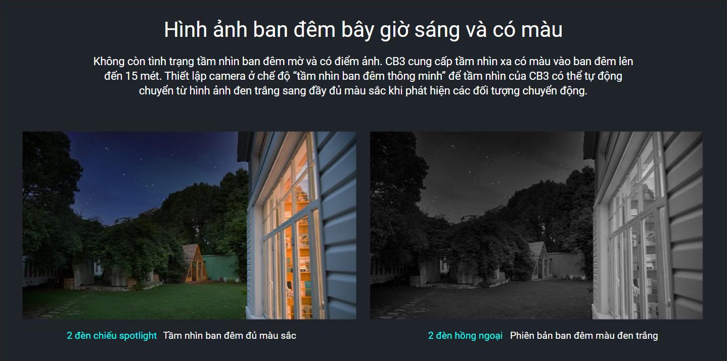 Camera Ezviz CB3 chạy bằng PIN ngoài trời chuyên dụng