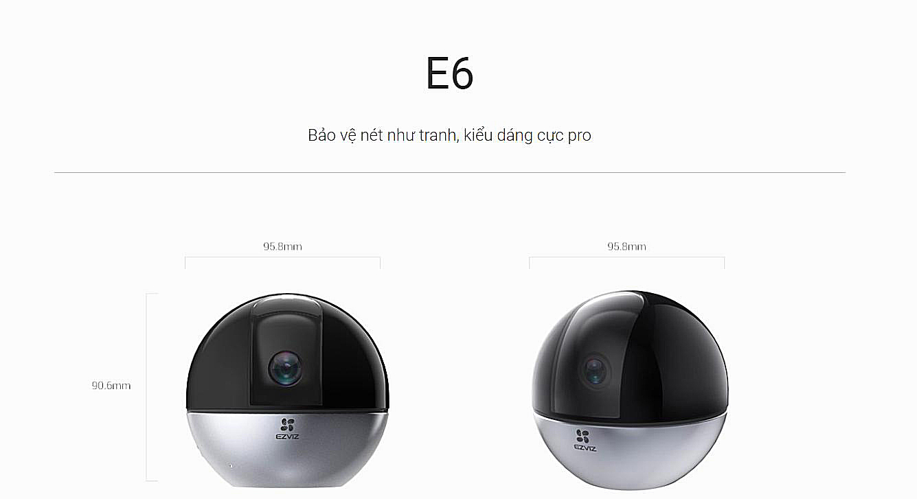 Camera Ezviz E6 độ phân giải 3K bản cao cấp kết nối sóng 5Ghz