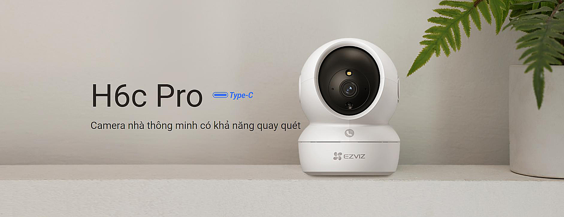 Camera Ezviz H6C Pro 2MP có nút gọi điện thoại tiện dụng