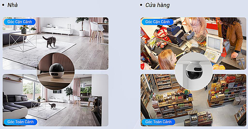 Camera Ezviz C7 ống kính kép 2 tầm nhìn độc lập bảo vệ toàn cảnh