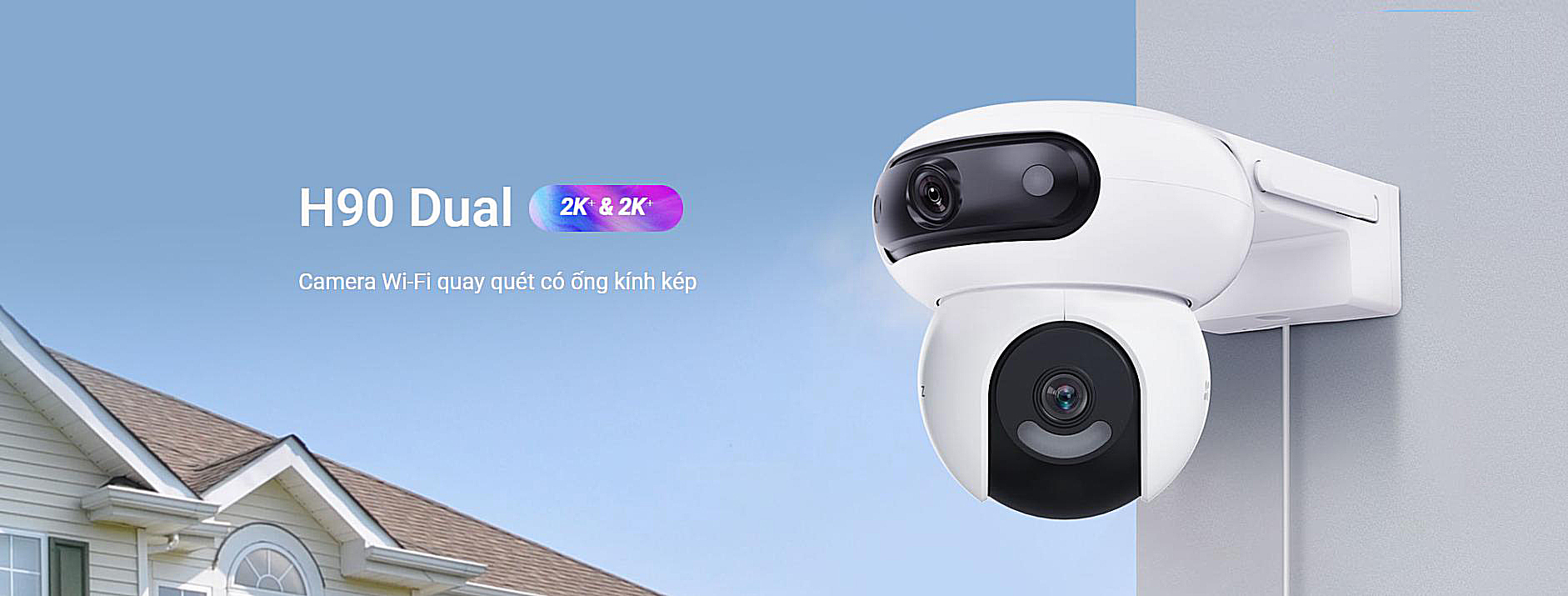 Camera Ezviz H90 ống kính kép 2 tầm nhìn độc lập cao cấp