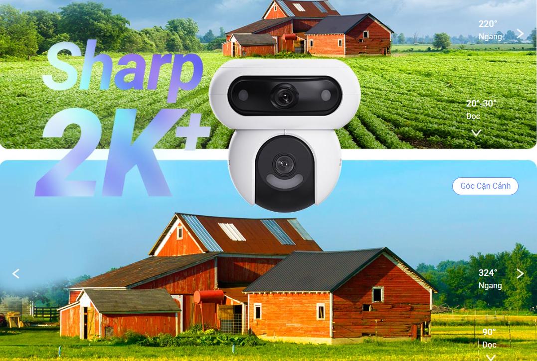 Camera Ezviz H90 ống kính kép 2 tầm nhìn độc lập cao cấp