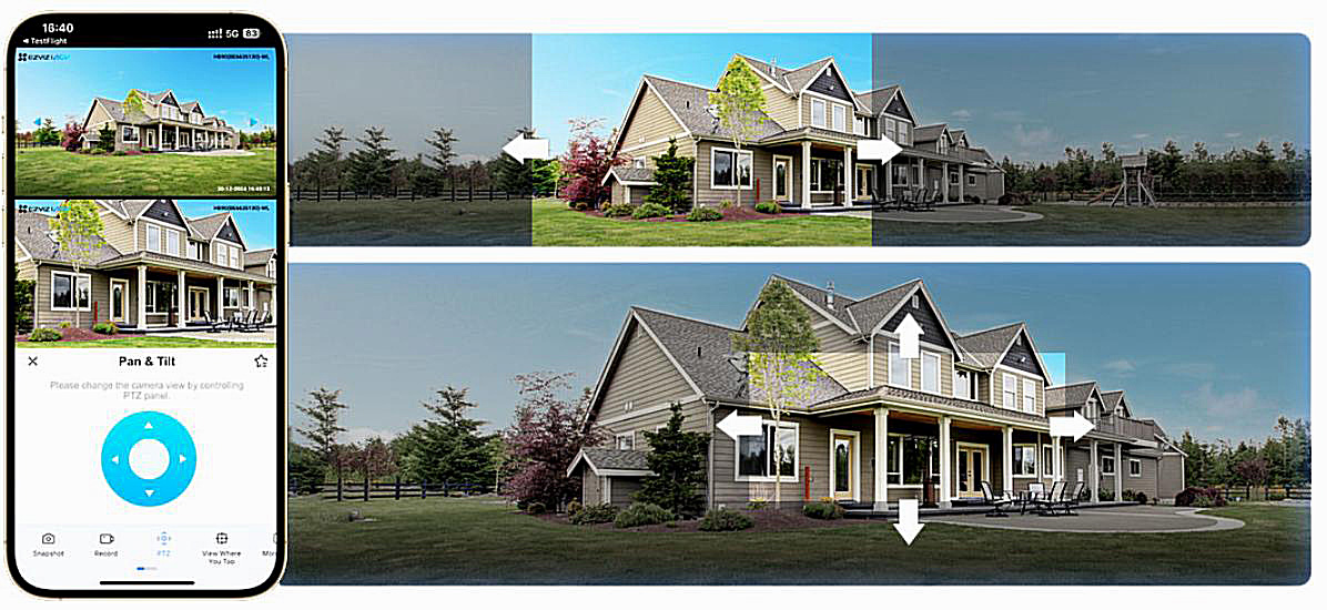 Camera Ezviz HB90 tích hợp solar sạc điện năng lượng mặt trời