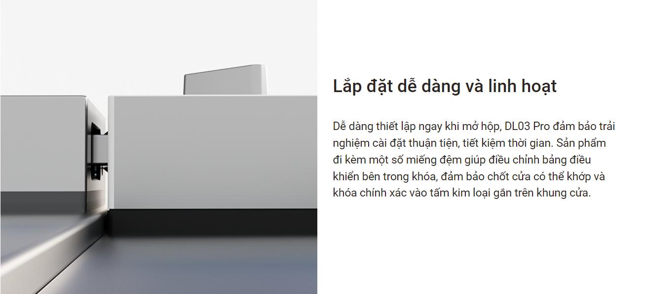 Khoá cửa điện tử Ezviz DL03 Pro dùng vân tay và điều khiển từ xa