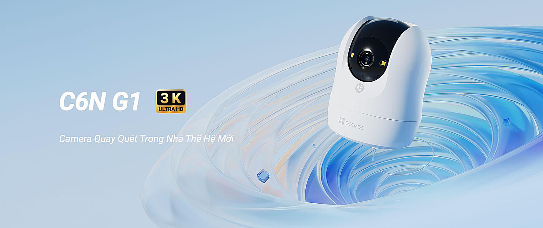 Camera Ezviz C6N G1 3K 5MP phát hiện chuyển động bằng AI
