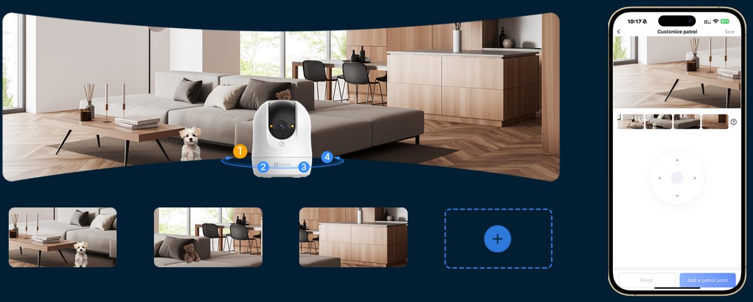 Camera Ezviz C6N G1 3K 5MP phát hiện chuyển động bằng AI