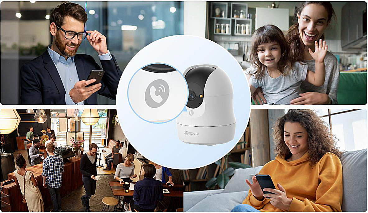 Camera Ezviz C6N G1 3K 5MP phát hiện chuyển động bằng AI