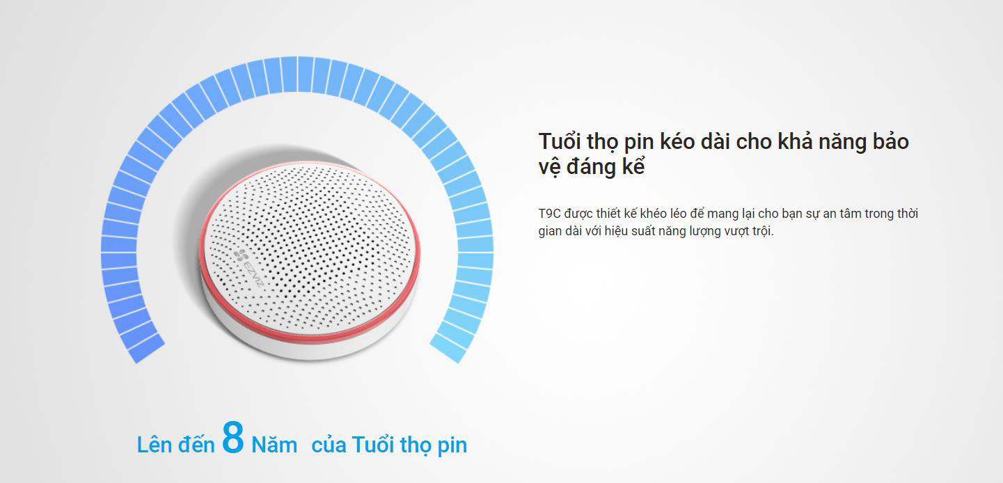 Còi báo động Ezviz T9C kết nối thông minh với các thiết bị Ezviz khác