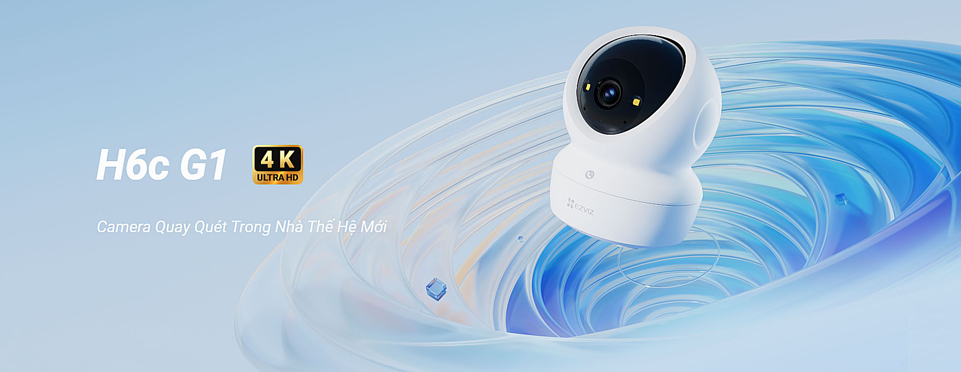 Camera Ezviz H6C G1 4K 8MP hỗ trợ băng tầng kép Wifi 6