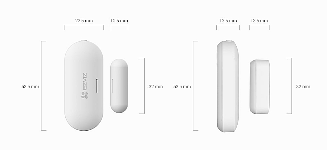 Cảm biến từ không dây Ezviz T2C, công nghệ sóng ZIGBEE