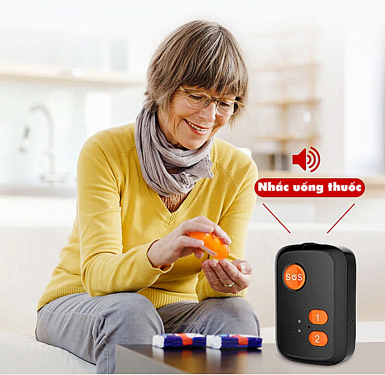 Thiết bị gọi điện khẩn cấp và theo dõi vị trí cho người già
