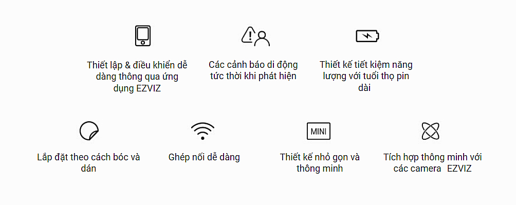 Bộ báo động chống trộm không dây Ezviz CS-B1 thông minh tích hợp nhiều tính năng thông minh