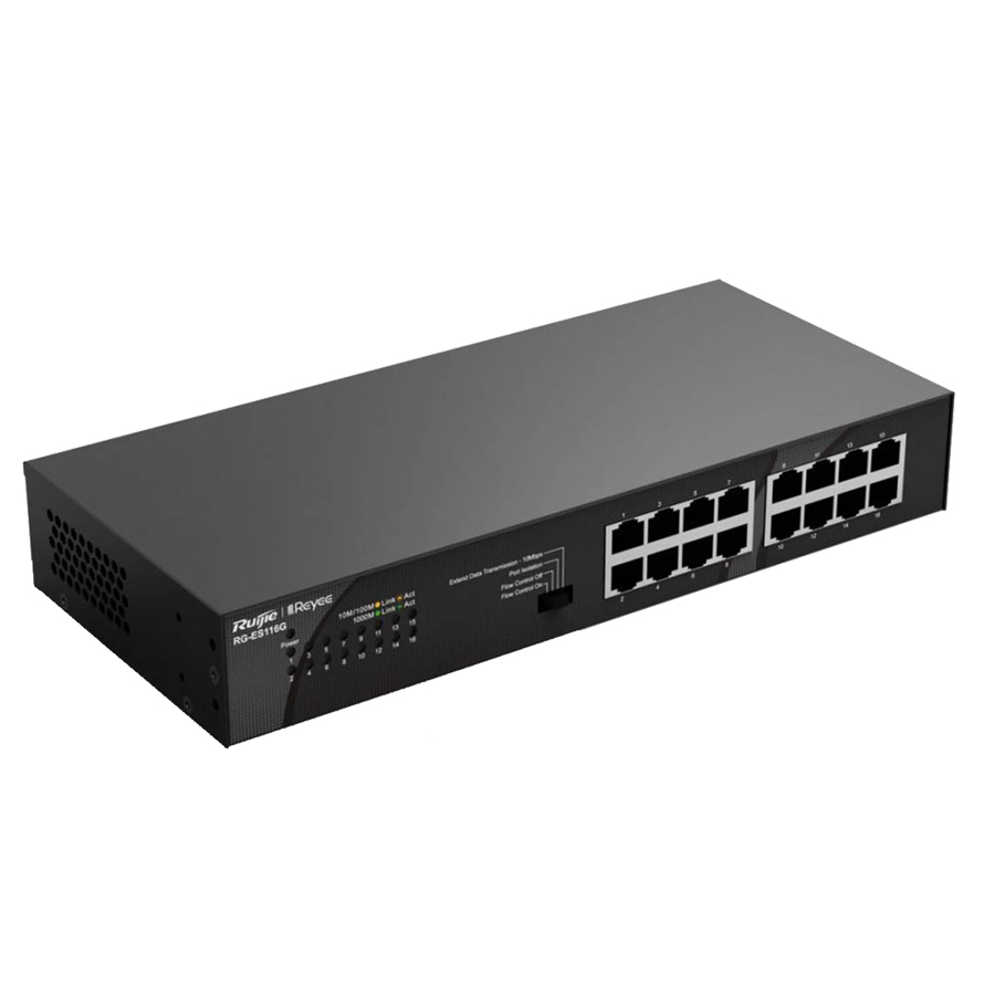 Switch Ruijie ES116G 16 cổng tốc độ gigabit chuyên nghiệp
