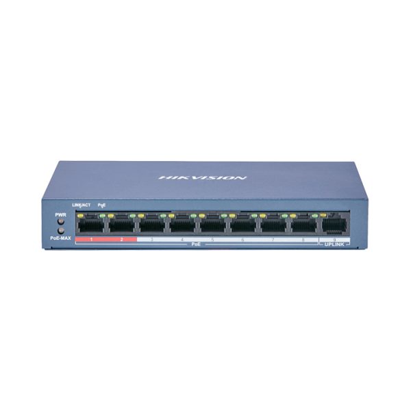 Switch Mạng 8 Cổng PoE 100M, 1 Cổng Uplink 10/100M, Layer 2 DS-3E0109P-E(C)