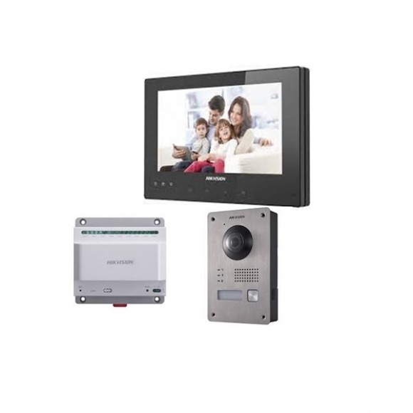 Combo bộ chuông cửa màn hình kết nối bằng dây 2 sợi HIKVISION