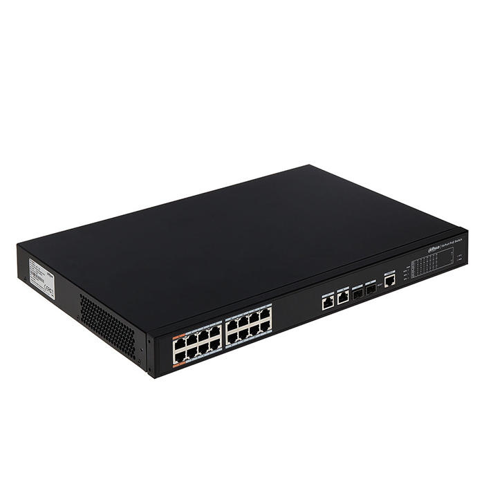 Switch PoE Dahua DH-PFS4218-16ET-190 16 Port + 2 Port Gigabit