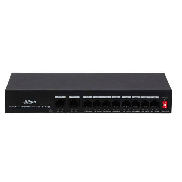 Switch Poe Dahua DH-PFS3010-8ET-65 tốc độ truyền nhanh