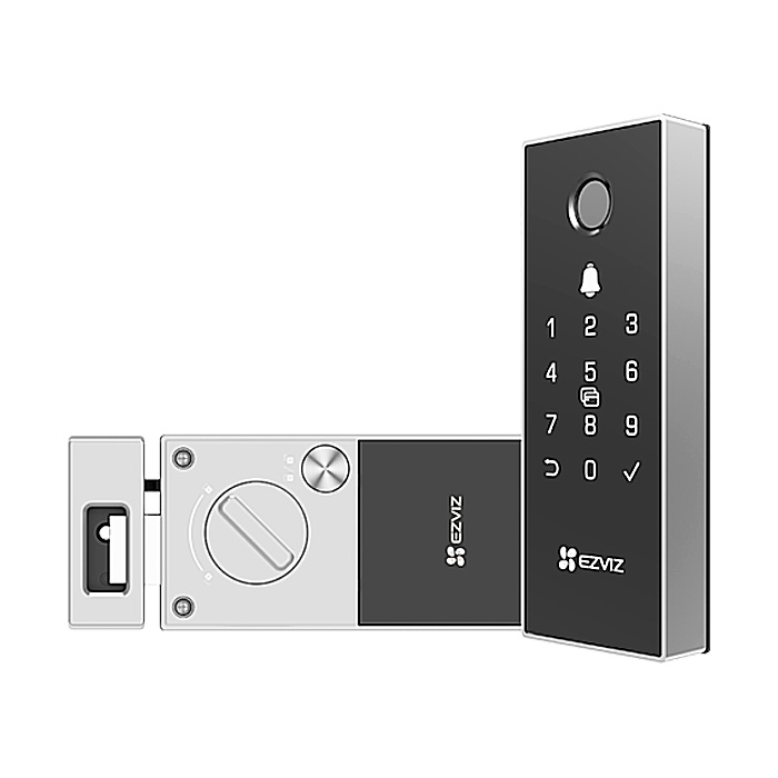 Khoá cửa điện tử Ezviz DL03 Pro dùng vân tay và điều khiển từ xa