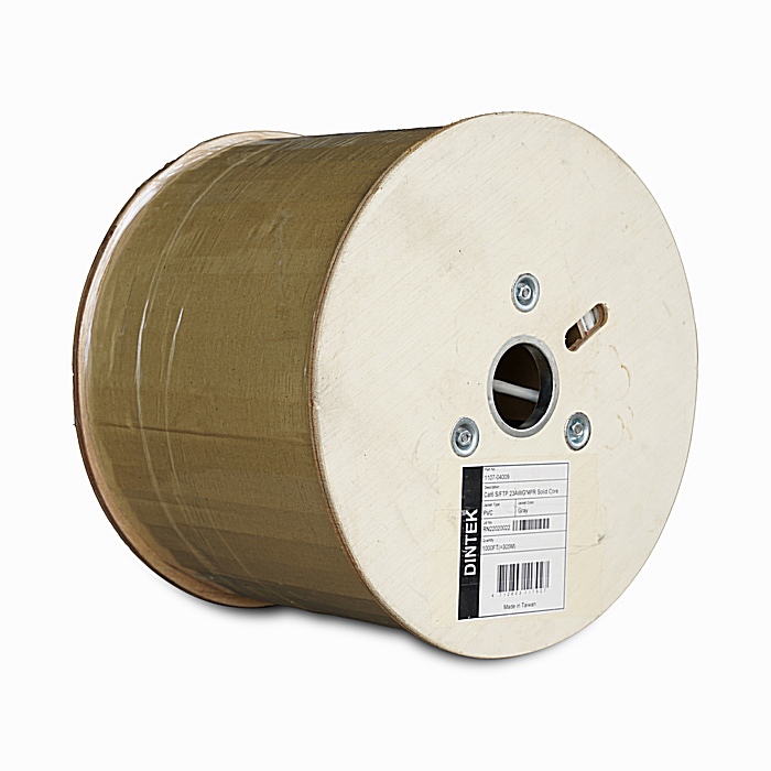 Cáp mạng Dintek Cat 6A  S-FTP 1105-06027 bọc nhôm chống nhiễu từng đôi bọc lưới nhôm bên ngoài
