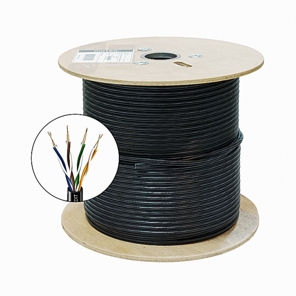 Cáp mạng Dintek CAT 5 UPT 1101-03039 có gel chống ẩm, vỏ PE chịu nhiệt