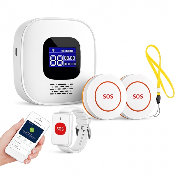 Hệ Thống Báo Động Khẩn Cấp SOS Qua Điện Thoại Cho Người Già
