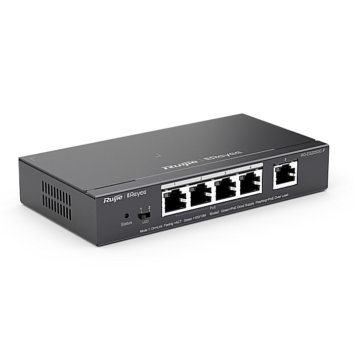 Switch POE Ruijie RG-ES206GS-P tốc độ Gigabit quản lí qua cloud