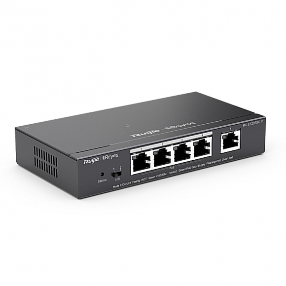 Switch POE Ruijie RG-ES206GS-P tốc độ Gigabit quản lí qua cloud