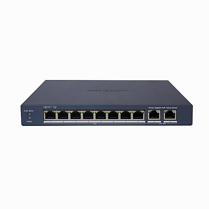 Switch POE Hikvision DS-3E1510P-EI/M 8 cổng tốc độ Gigabit