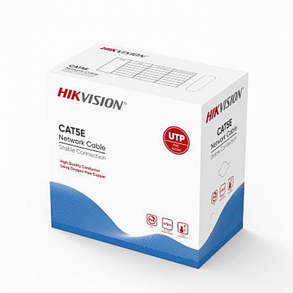 Cáp mạng CAT5 Hikvision DS-1LN5EUEC0 đồng nguyên chất