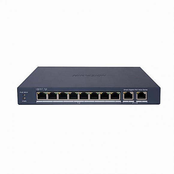 Switch POE Hikvision DS-3E1510P-EI/M 8 cổng tốc độ Gigabit